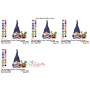 Halloween Gnome Candy Embroidery Design Pattern-2