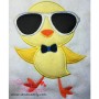 Chick Glasses Applique Design Pattern-1