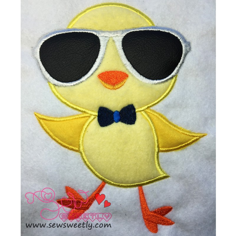 Chick glasses applique design  sew sweetly Chick glasses applique design  sew sweetly