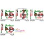 Christmas On The Farm Tractor With Wagon Embroidery Design Pattern-2