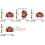 Christmas Barn Farmhouse Embroidery Design Pattern-2