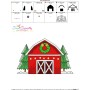 Christmas Barn Farmhouse Embroidery Design Pattern-3