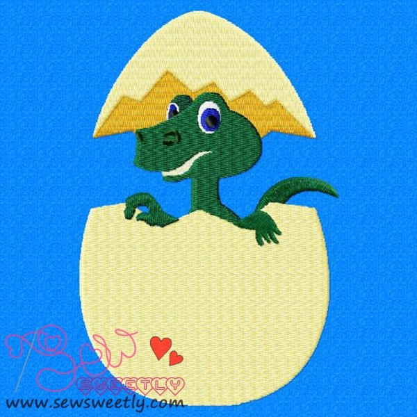 Baby Dragon Embroidery Design Pattern-1