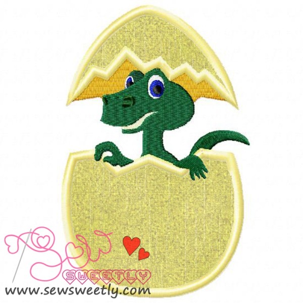Baby Dragon Applique Design Pattern-1