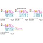 Hello Summer Lettering Embroidery Design Pattern-2