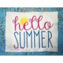 Hello Summer Lettering Embroidery Design Pattern-5