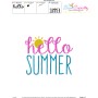Hello Summer Lettering Embroidery Design Pattern-3