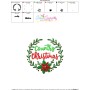 Country Christmas Wreath Embroidery Design Pattern-3