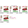 Small Town Christmas Red Truck Embroidery Design Pattern-2
