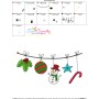 Christmas Border Snowman Ornaments Embroidery Design Pattern-3