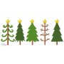 Christmas Trees Border Embroidery Design Pattern-1