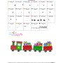 Christmas Border Train Embroidery Design Pattern-3