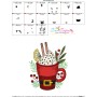 Christmas Hot Chocolate Cup-10 Embroidery Design Pattern-3
