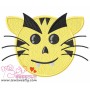 Evil Tiger Face Applique Design Pattern-1