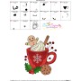 Christmas Hot Chocolate Cup-9 Embroidery Design Pattern-3