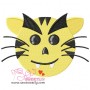 Evil Tiger Face Embroidery Design Pattern-1