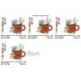 Christmas Hot Chocolate Cup-7 Embroidery Design Pattern-2