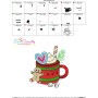 Christmas Hot Chocolate Cup-7 Embroidery Design Pattern-3