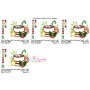 Christmas Hot Chocolate Cup-6 Applique Design Pattern-2