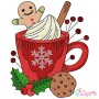 Christmas Hot Chocolate Cups Embroidery Design Bundle-10