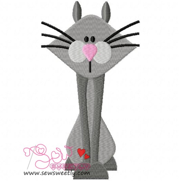 Sweet Cat Embroidery Design Pattern-1