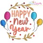 Happy New Year Frames Embroidery Design Bundle-5