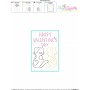 Valentine Cardstock Embroidery Design Pattern | Cats Happy Valentines Day-2