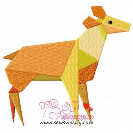 Origami Animal-8 Embroidery Design Pattern-1