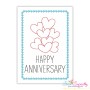 Happy Anniversary Cardstock Embroidery Design Bundle-7
