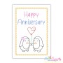 Happy Anniversary Cardstock Embroidery Design Bundle-8