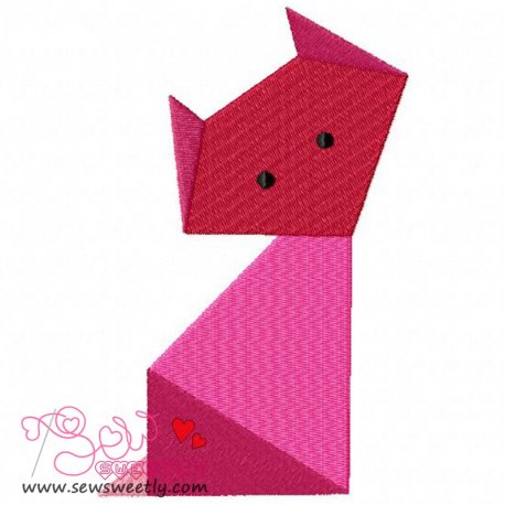 Origami Animal-1 Embroidery Design Pattern-1