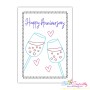 Happy Anniversary Cardstock Embroidery Design Bundle-11