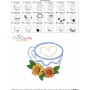 Valentine's Hot Chocolate Cup-10 Applique Design Pattern-3