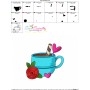 Valentine's Hot Chocolate Cup-6 Embroidery Design Pattern-3