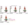 Boy Fishing Gnome-2 Embroidery Design Pattern-2
