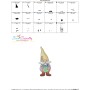 Boy Fishing Gnome-1 Embroidery Design Pattern-3