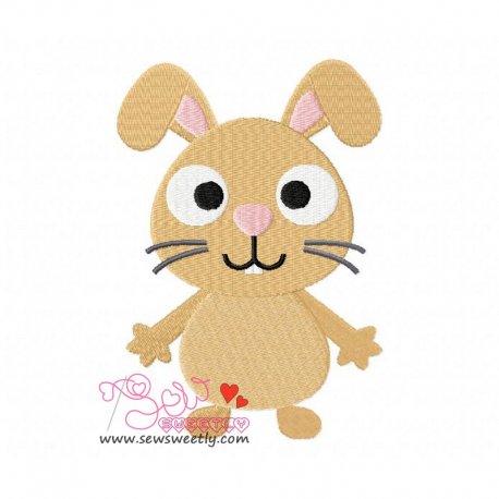 Forest Friend-Bunny Embroidery Design- 1