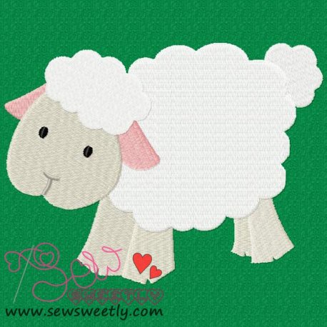 Farm Friend-Sheep Embroidery Design Pattern-1