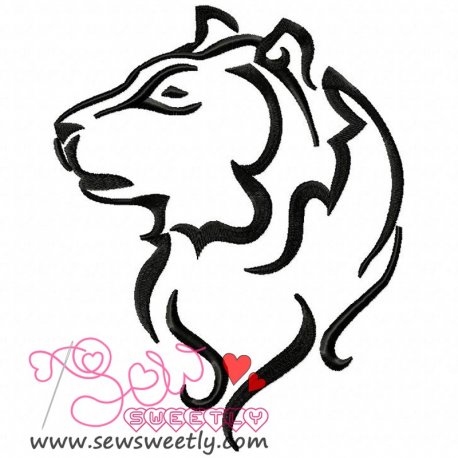 Wild Animal-2 Embroidery Design Pattern-1