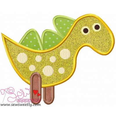 Cute Dino-3 Applique Design Pattern-1