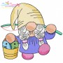 Girl Fishing Gnomes Embroidery Design Bundle-6