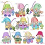 Girl Fishing Gnomes Embroidery Design Bundle-1