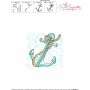 Embroidery Design Pattern | Anchor Nautical Quilt Block-3
