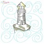 Embroidery Design Pattern | Lighthouse Nautical Quilt Block-1