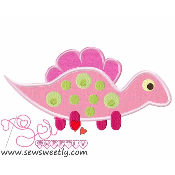 Cute Dino-6 Applique Design Pattern-1