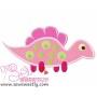 Cute Dino-6 Applique Design Pattern-1