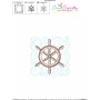 Embroidery Design Pattern | Ship Wheel Nautical Quilt Block-3