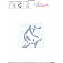 Embroidery Design Pattern | Dolphin Nautical Quilt Block-3