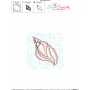 Embroidery Design Pattern | Seashell Nautical Quilt Block-3