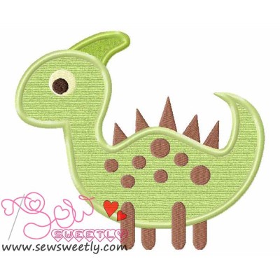 Cute Dino-5 Applique Design Pattern-1